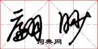朱锡荣翩眇草书怎么写