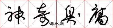 朱锡荣神奇臭腐草书怎么写