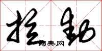 朱锡荣拉动草书怎么写