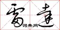 曾庆福雷达草书怎么写