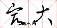 曾庆福最大草书怎么写