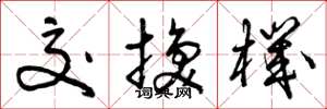 曾庆福交换机草书怎么写