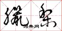 曾庆福腊梨草书怎么写