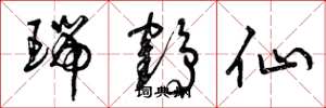 曾庆福瑞鹤仙草书怎么写