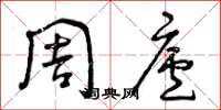 曾庆福周庐草书怎么写