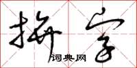 曾庆福拼字草书怎么写
