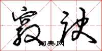 曾庆福窍诀草书怎么写