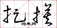 曾庆福捉摸草书怎么写