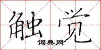 黄华生触觉楷书怎么写