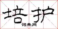 柯春海培护隶书怎么写