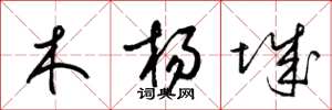 梁锦英木杨城草书怎么写