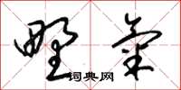 梁锦英野气草书怎么写