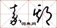 梁锦英嘉期草书怎么写