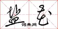 梁锦英盐花草书怎么写