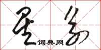 骆恒光星系草书怎么写