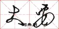 骆恒光大要草书怎么写