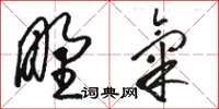 骆恒光野气草书怎么写