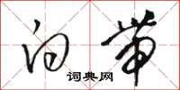 骆恒光白带草书怎么写