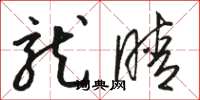 骆恒光龙睛草书怎么写