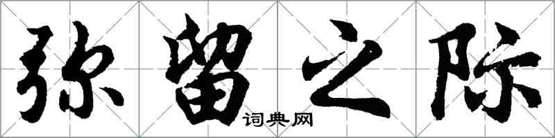胡问遂弥留之际行书怎么写