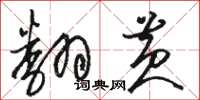骆恒光翻黄草书怎么写