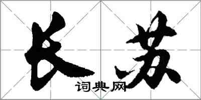 胡问遂长苏行书怎么写