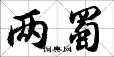 胡问遂两蜀行书怎么写