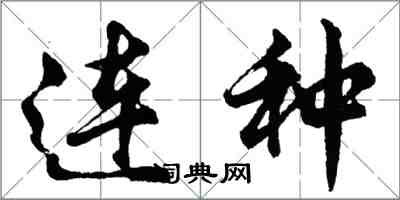 胡问遂连种行书怎么写