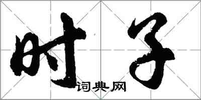 胡问遂时子行书怎么写