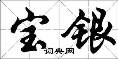 胡问遂宝银行书怎么写