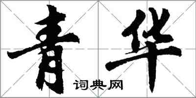 胡问遂青华行书怎么写