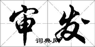 胡问遂审发行书怎么写