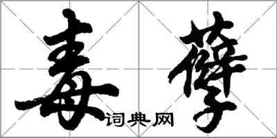 胡问遂毒孽行书怎么写