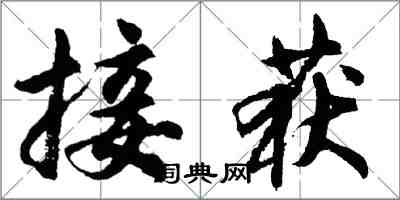 胡问遂接获行书怎么写