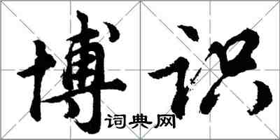 胡问遂博识行书怎么写