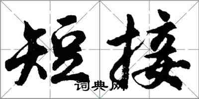 胡问遂短接行书怎么写