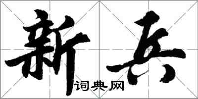 胡问遂新兵行书怎么写