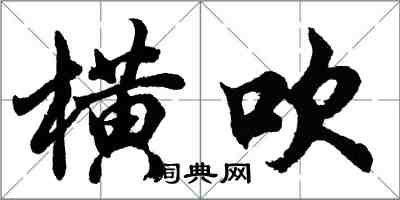 胡问遂横吹行书怎么写