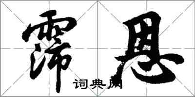 胡问遂霈恩行书怎么写