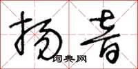 王冬龄扬音草书怎么写