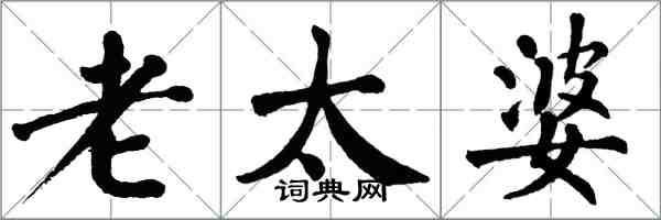 翁闿运老太婆楷书怎么写