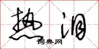 王冬龄热泪草书怎么写