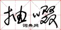 王冬龄抽啜草书怎么写