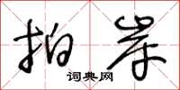 王冬龄拍岸草书怎么写