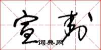 王冬龄宣封草书怎么写