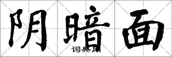 翁闿运阴暗面楷书怎么写