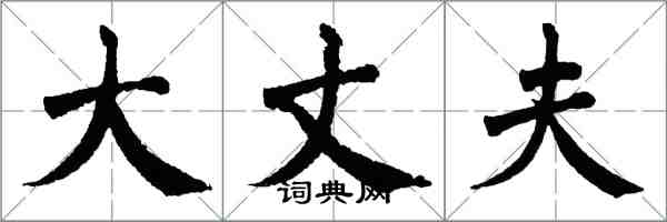翁闿运大丈夫楷书怎么写
