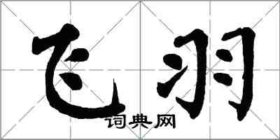 翁闿运飞羽楷书怎么写