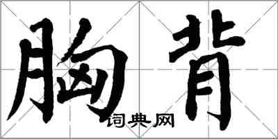 翁闿运胸背楷书怎么写