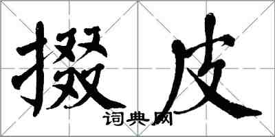 翁闿运掇皮楷书怎么写